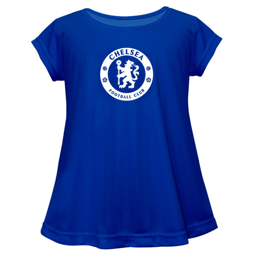 Chelsea Vive La Fete Girls Toddler Color Badge A-Line Top Discount - Blue