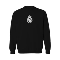 Real Madrid Vive La Fete Women's Color Badge Pullover Sweatshirt - Black cheap