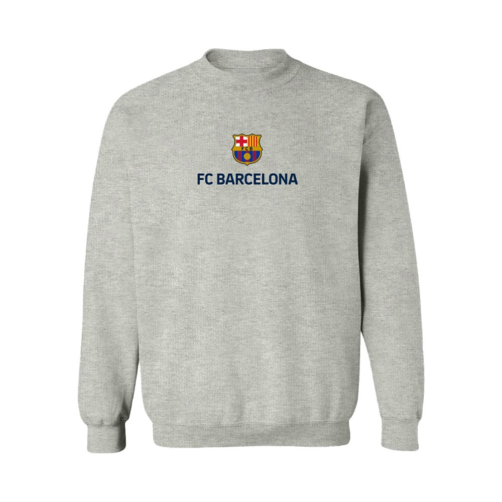 Barcelona Vive La Fete Women's Color Badge Pullover Sweatshirt - Heather Gray on sale