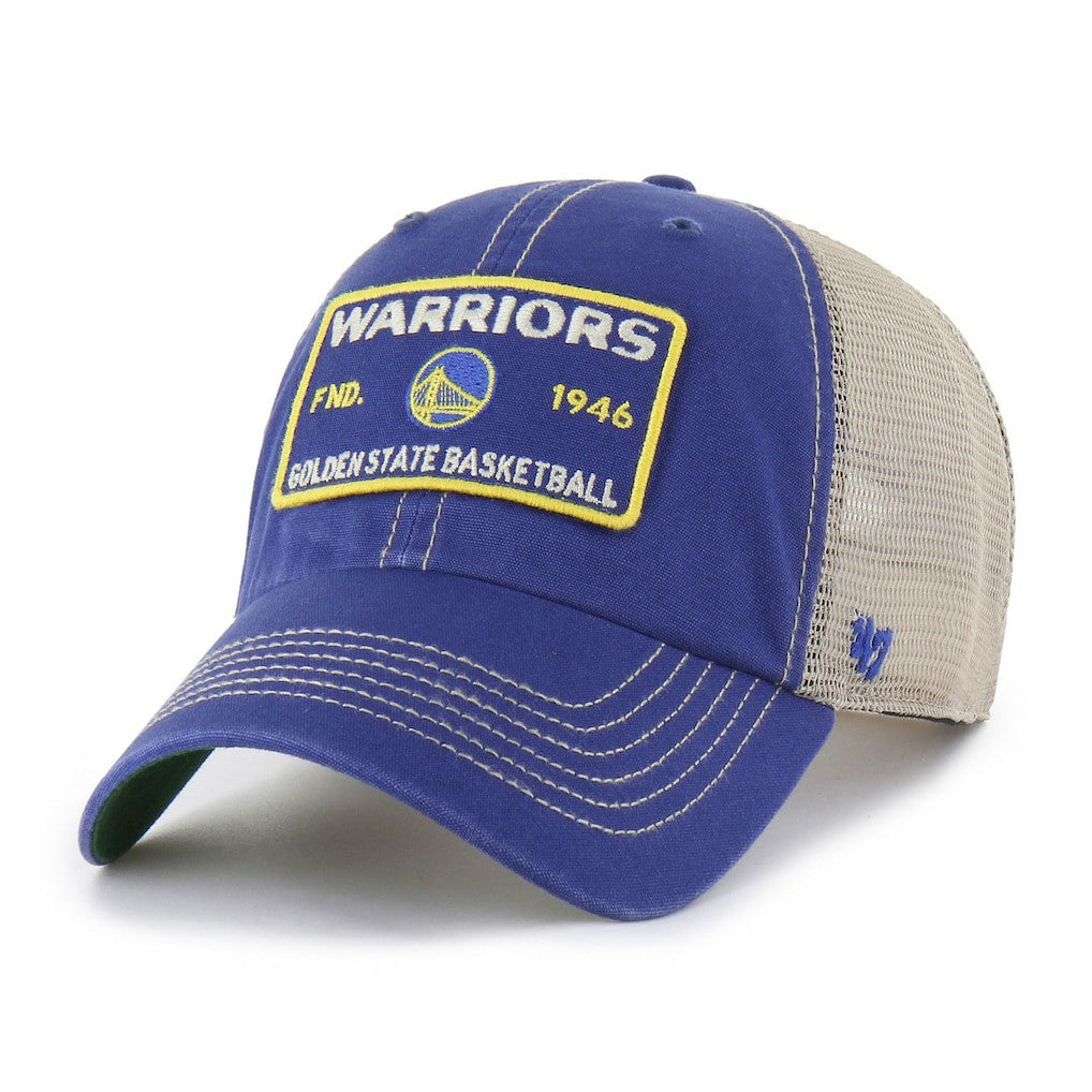 Golden State Warriors '47 Wabash Patch Clean Up Adjustable Hat sale - Royal/Tan shop