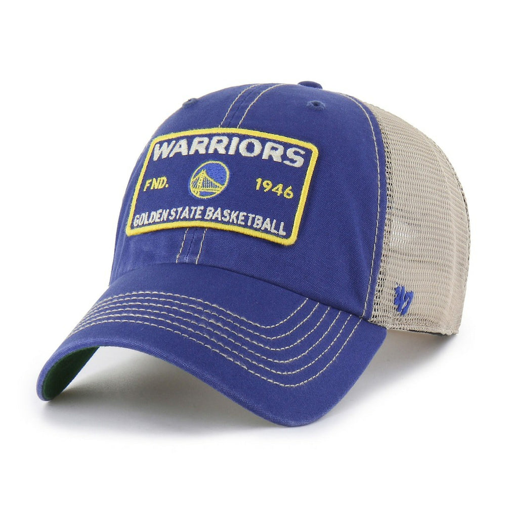 Golden State Warriors '47 Wabash Patch Clean Up Adjustable Hat sale - Royal/Tan shop