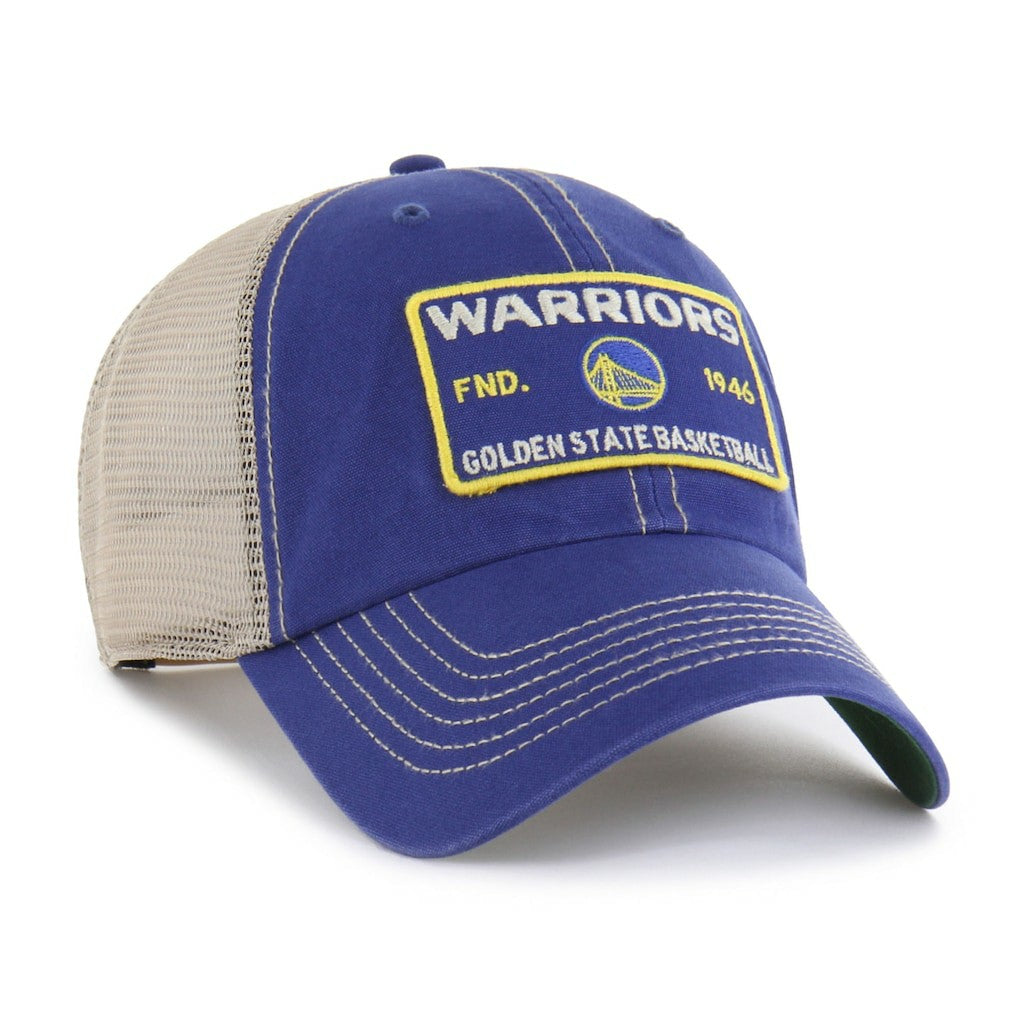 Golden State Warriors '47 Wabash Patch Clean Up Adjustable Hat sale - Royal/Tan shop
