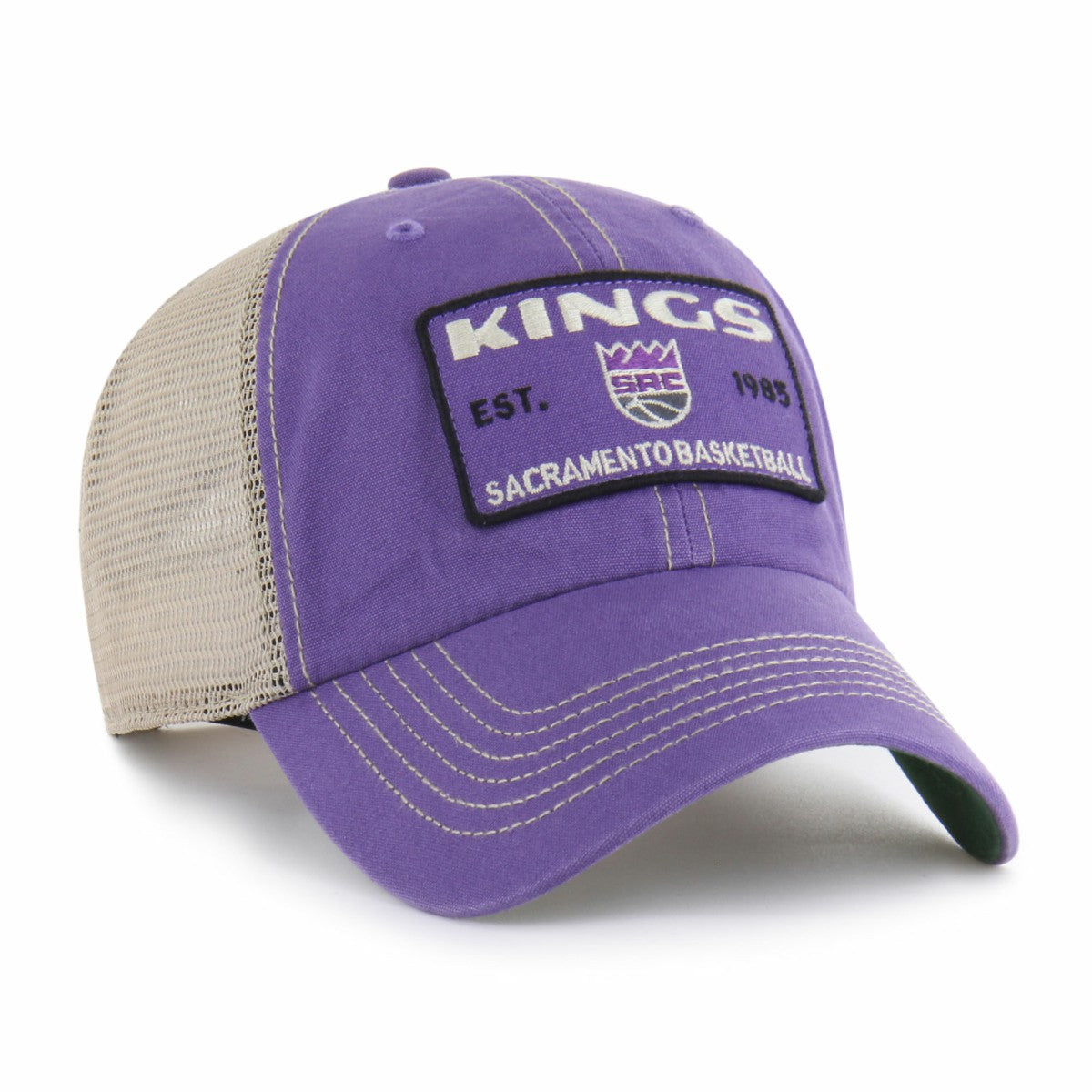Sacramento Kings '47 Wabash Patch Clean Up Adjustable Hat - Purple/Tan online