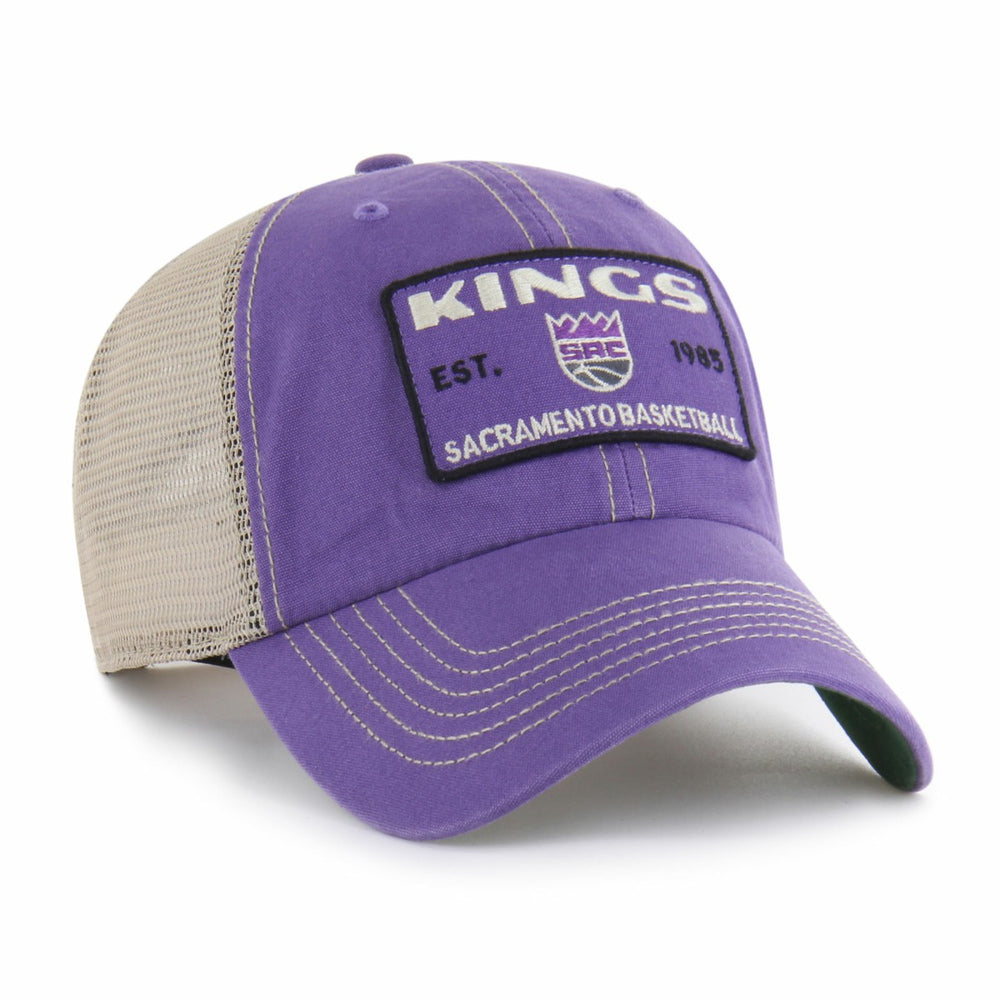Sacramento Kings '47 Wabash Patch Clean Up Adjustable Hat - Purple/Tan online