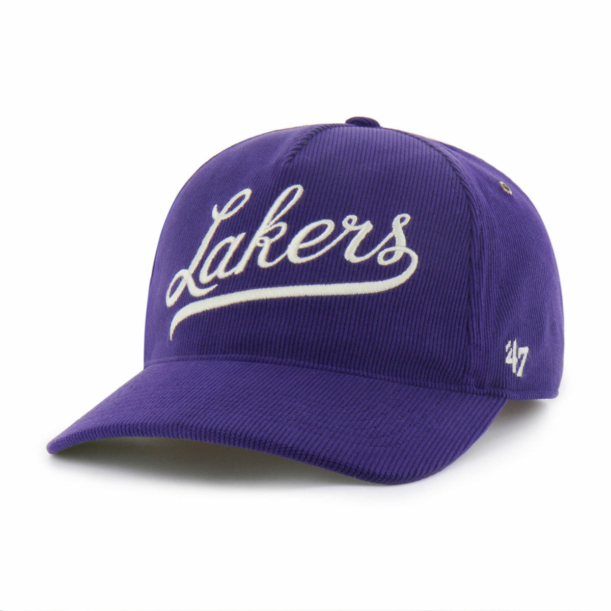 Los Angeles Lakers '47 Golden Age Relaxed Corduroy Hitch Adjustable Hat - Purple outlet