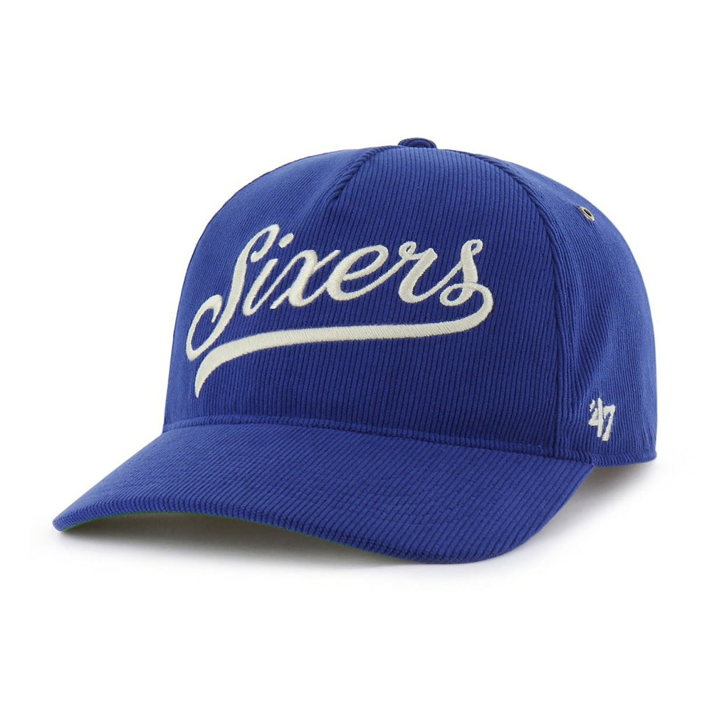 Philadelphia 76ers '47 Golden Age Relaxed Corduroy Hitch Adjustable Hat - Royal for sale