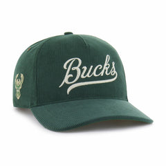 Milwaukee Bucks '47 Golden Age Relaxed Corduroy Hitch Adjustable Hat - Hunter Green sale