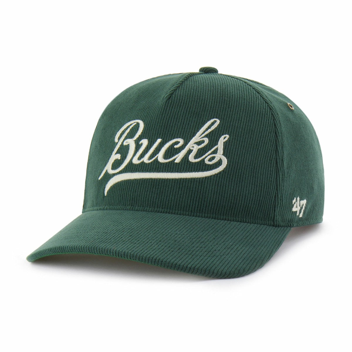 Milwaukee Bucks '47 Golden Age Relaxed Corduroy Hitch Adjustable Hat - Hunter Green sale