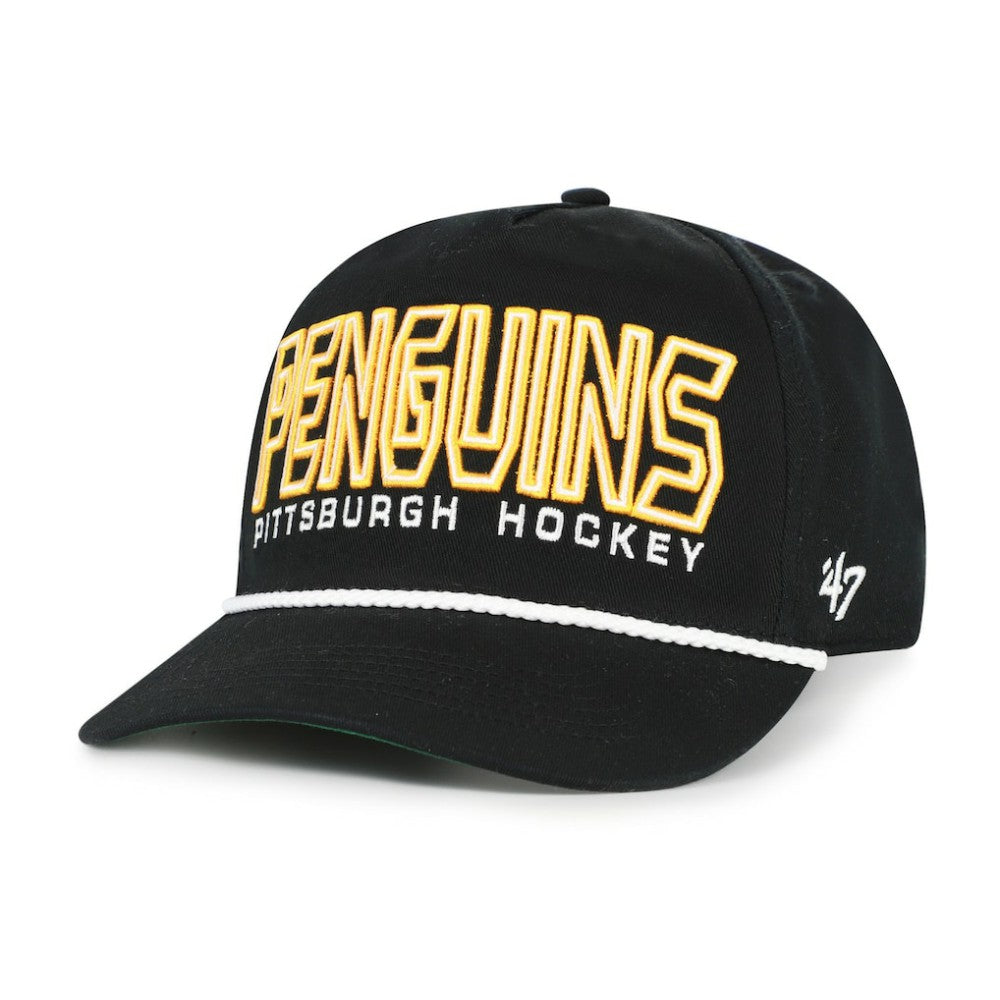 Pittsburgh Penguins '47 Byline Hitch Adjustable Hat - Black Hats