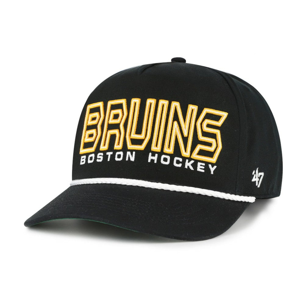 Boston Bruins '47 Byline Hitch Adjustable Hat - Black Hats