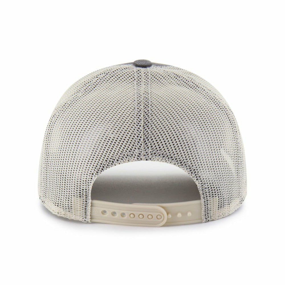 Chicago Blackhawks '47 Canteen Pigment Dyed Patch Trucker Adjustable Hat - Charcoal Hats