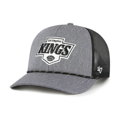 Los Angeles Kings '47 Carbon Rope Trucker Adjustable Hat - Gray Hats