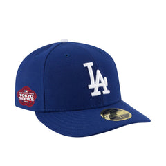 Los Angeles Dodgers 2025 MLB World Tour: Tokyo Series Side Patch Low Profile 59FIFTY Fitted Hat Royal