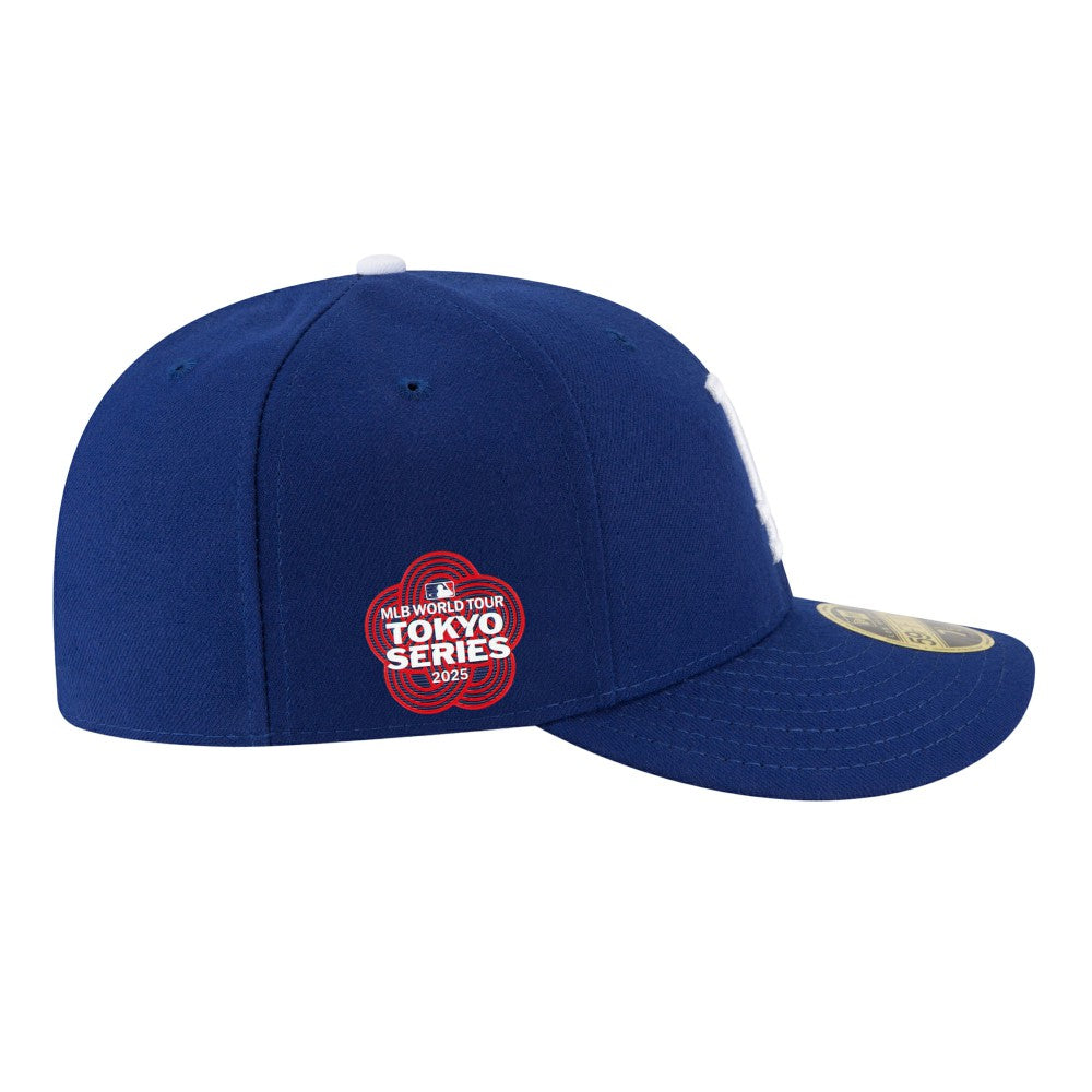 Los Angeles Dodgers 2025 MLB World Tour: Tokyo Series Side Patch Low Profile 59FIFTY Fitted Hat Royal