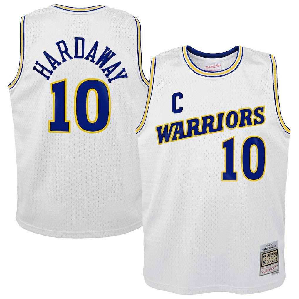 Tim Hardaway Golden State Warriors Youth 1990-91 Hardwood Classics Swingman Throwback Home Jersey sale - White on sale