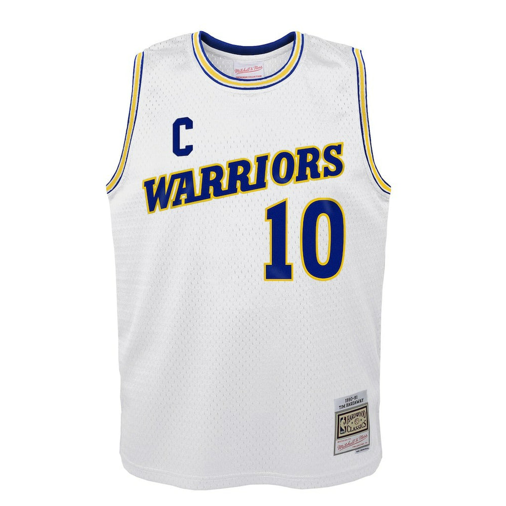 Tim Hardaway Golden State Warriors Youth 1990-91 Hardwood Classics Swingman Throwback Home Jersey sale - White on sale