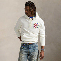 Cubs Polo Ralph Lauren Fleece Hoodie White