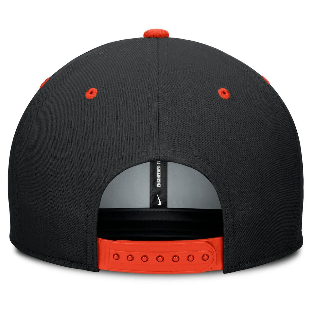 Baltimore Orioles Cooperstown Collection Pro Dri-FIT Snapback Hat Black/Orange