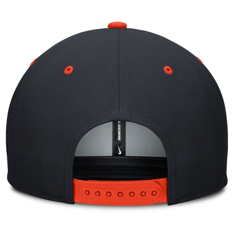 Detroit Tigers Cooperstown Collection Pro Dri-FIT Snapback Hat Navy/Orange