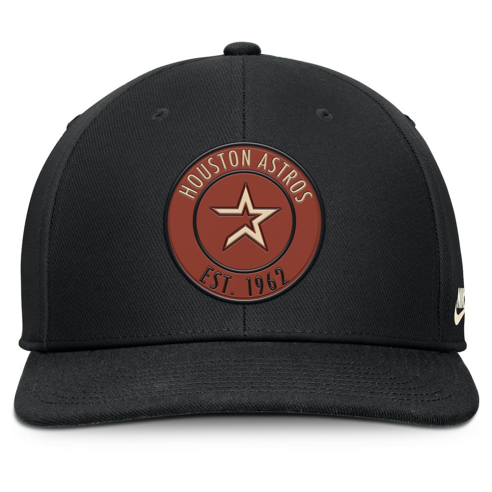 Houston Astros Cooperstown Collection Pro Dri-FIT Snapback Hat Black