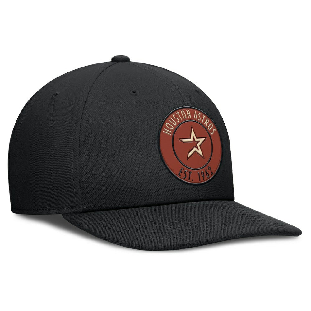 Houston Astros Cooperstown Collection Pro Dri-FIT Snapback Hat Black