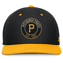 Pittsburgh Pirates Cooperstown Collection Pro Dri-FIT Snapback Hat Black/Gold