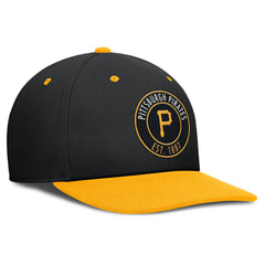 Pittsburgh Pirates Cooperstown Collection Pro Dri-FIT Snapback Hat Black/Gold