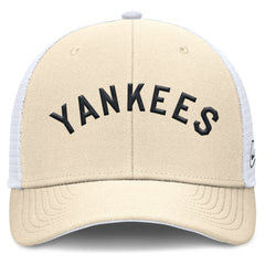 New York Yankees Cooperstown Collection Dri-FIT Rise Trucker Adjustable Hat Natural