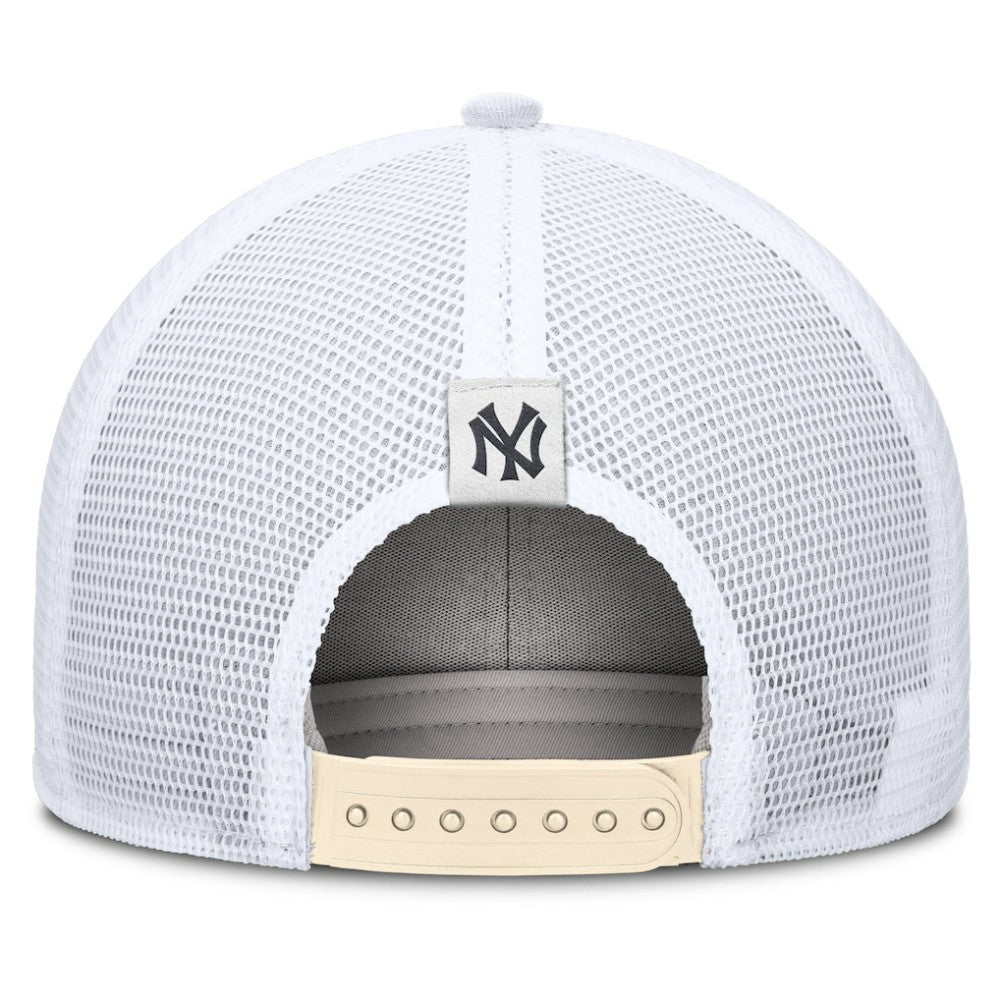 New York Yankees Cooperstown Collection Dri-FIT Rise Trucker Adjustable Hat Natural