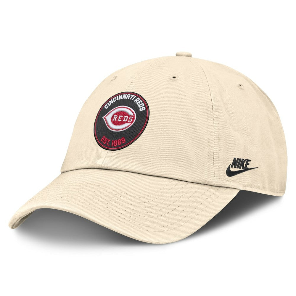 Cincinnati Reds Cooperstown Collection Club Adjustable Hat Natural