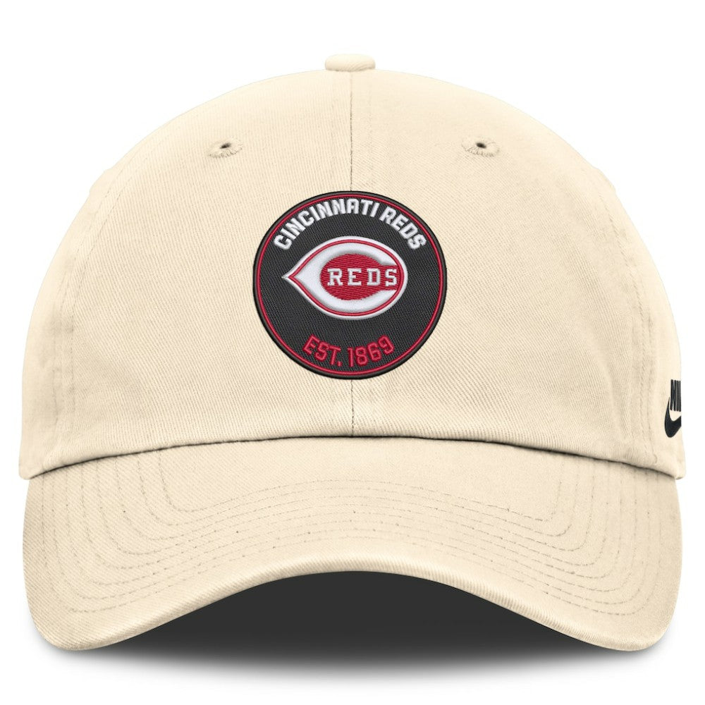 Cincinnati Reds Cooperstown Collection Club Adjustable Hat Natural