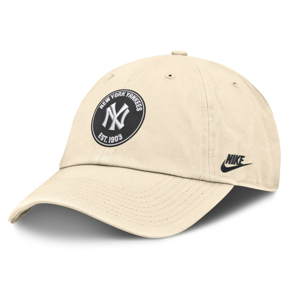 New York Yankees Cooperstown Collection Club Adjustable Hat Natural