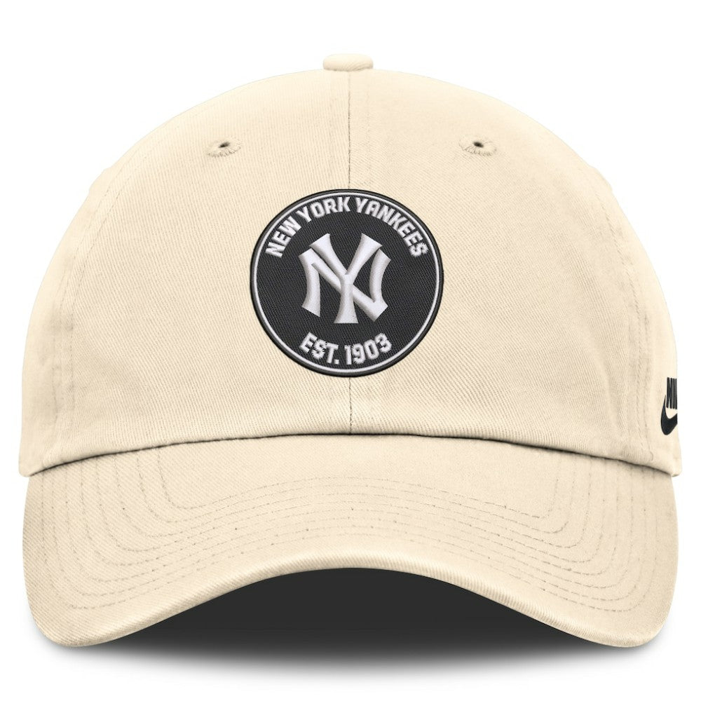 New York Yankees Cooperstown Collection Club Adjustable Hat Natural