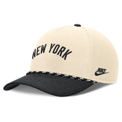 New York Yankees Cooperstown Collection Rise Adjustable Hat Natural/Black