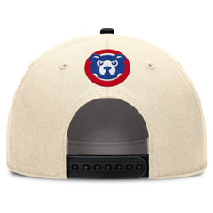 Chicago Cubs Cooperstown Collection Rise Adjustable Hat Natural/Black