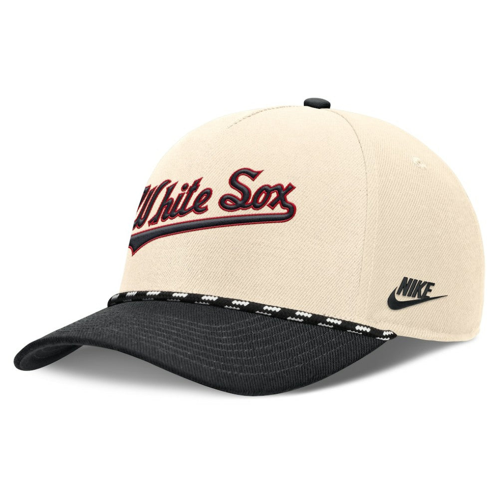 Chicago White Sox Cooperstown Collection Rise Adjustable Hat Natural/Black