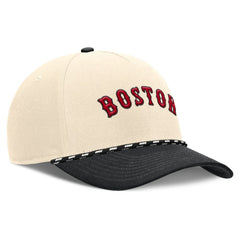 Boston Red Sox Cooperstown Collection Rise Adjustable Hat Natural/Black