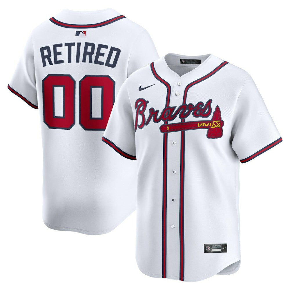 Atlanta Braves Home Limited Pick-A-Player Retired Roster Jersey White