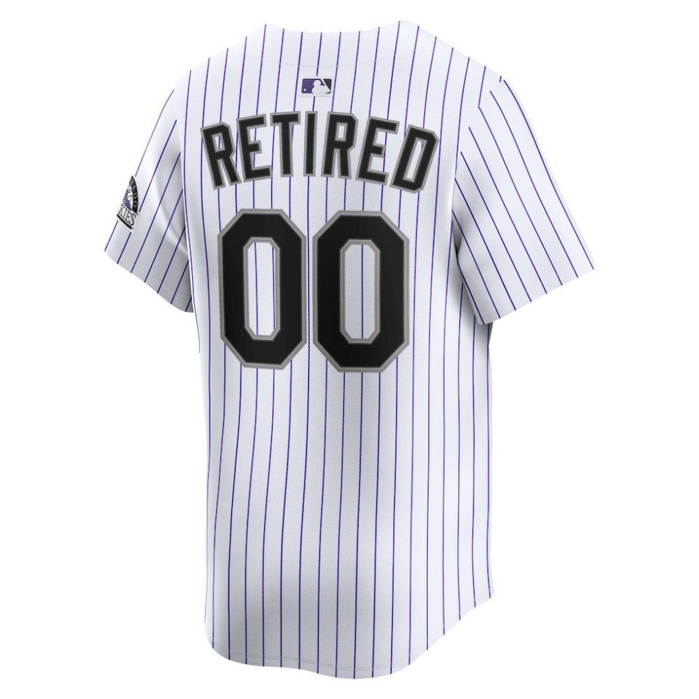 Colorado Rockies Home Limited Pick-A-Player Retired Roster Jersey White