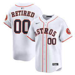 Houston Astros Home Limited Pick-A-Player Retired Roster Jersey White