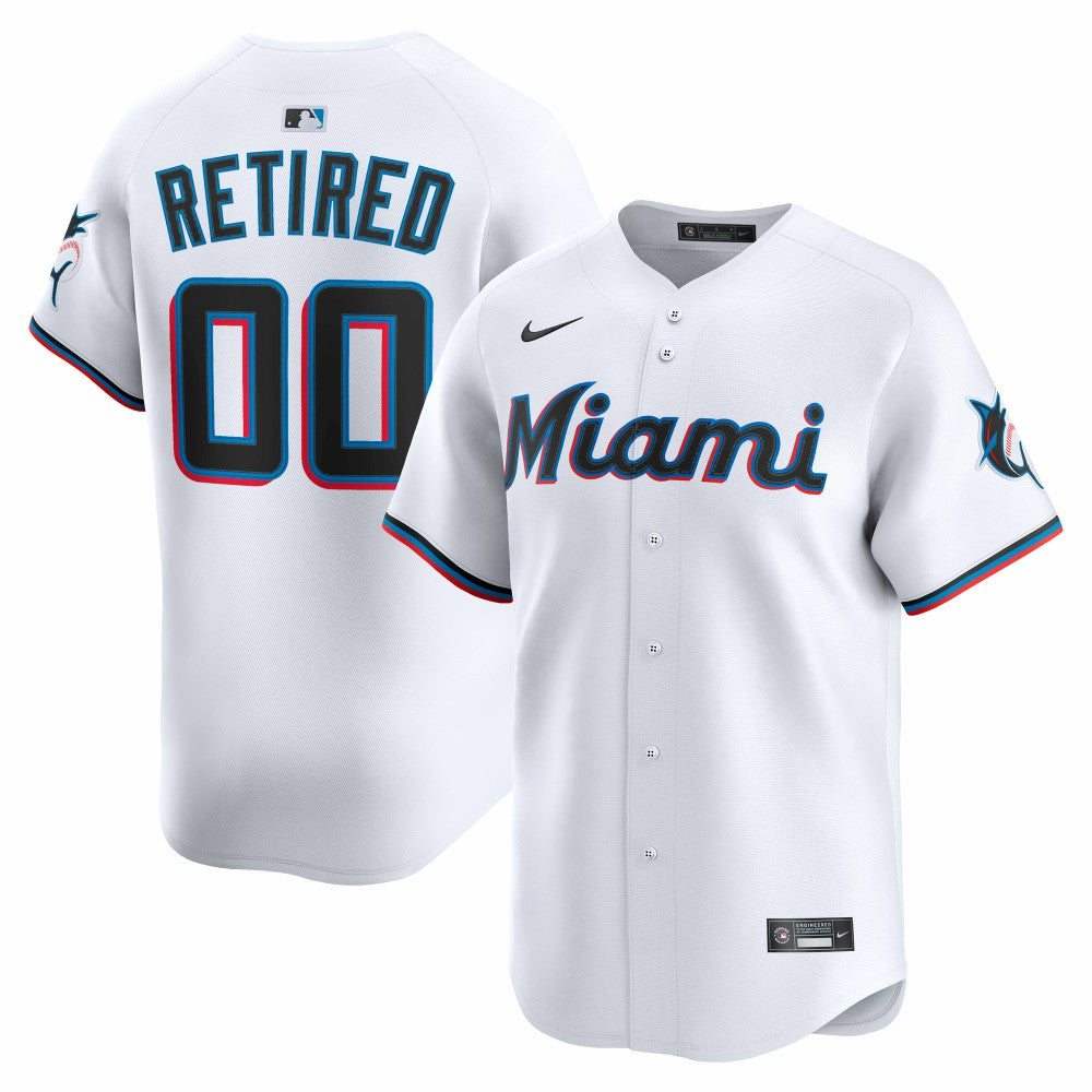 Miami Marlins Home Limited Pick-A-Player Retired Roster Jersey White