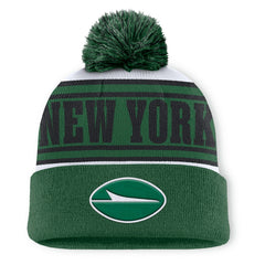 New York Jets Center Cuffed Knit Hat with Pom - Green cheap