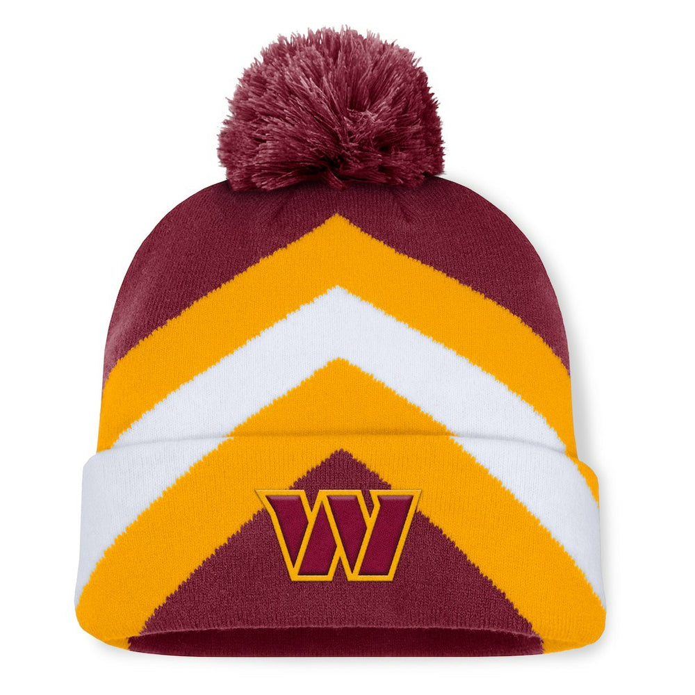Washington Commanders Women's Cornerback Cuffed Knit Hat with Pom - Burgundy discount