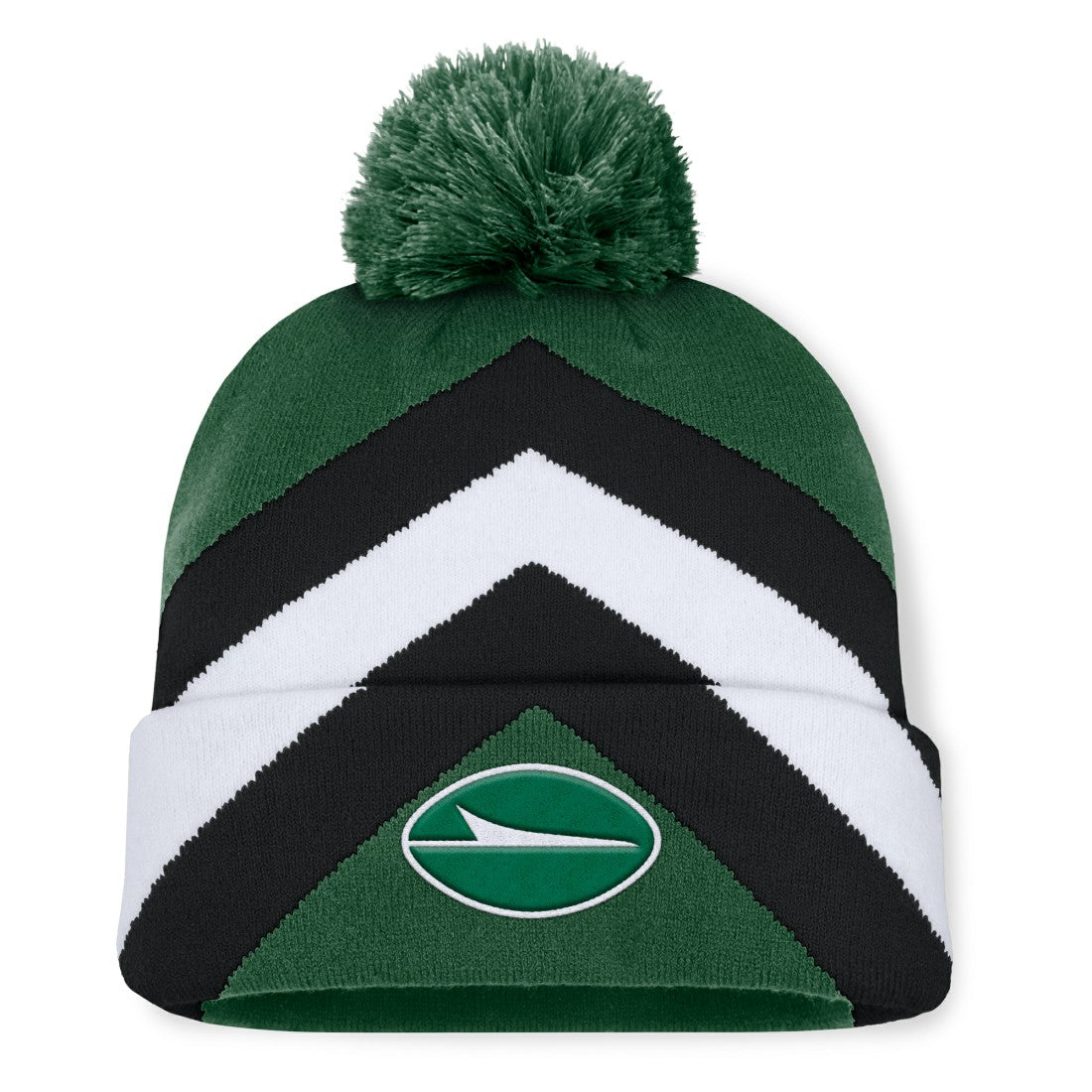 New York Jets Women's Cornerback Cuffed Knit Hat with Pom - Green for sale