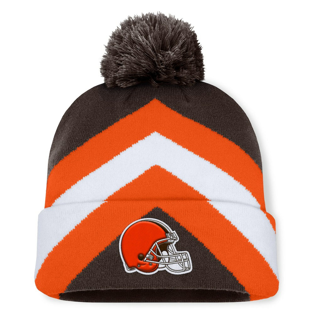 Cleveland Browns Women's Cornerback Cuffed Knit Hat with Pom - Brown online