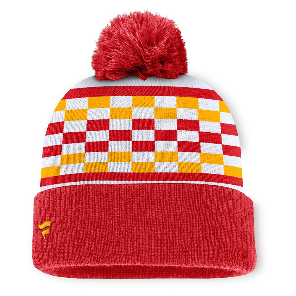 Kansas City Chiefs Women's End Zone Cuffed Knit Hat with Pom - Red online
