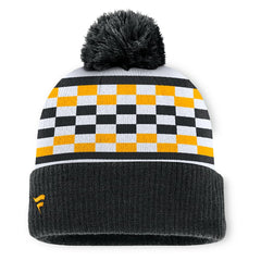 Pittsburgh Steelers Women's End Zone Cuffed Knit Hat with Pom - Black on sale