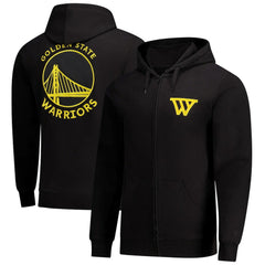 Golden State Warriors FISLL x Benny Gold Unisex Statement Edition Full-Zip Hoodie sale - Black online