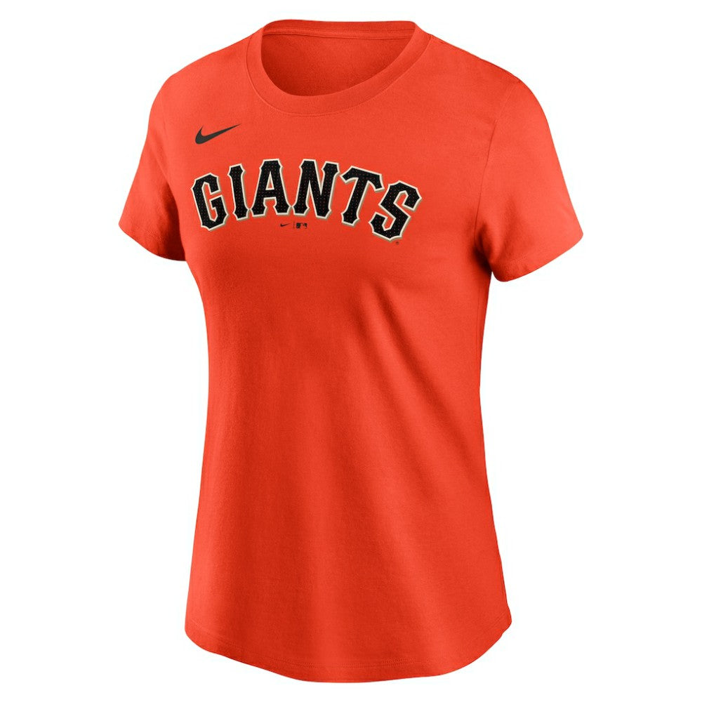 Justin Verlander San Francisco Giants Women's Cooperstown Collection Fuse Name & Number T-Shirt Orange