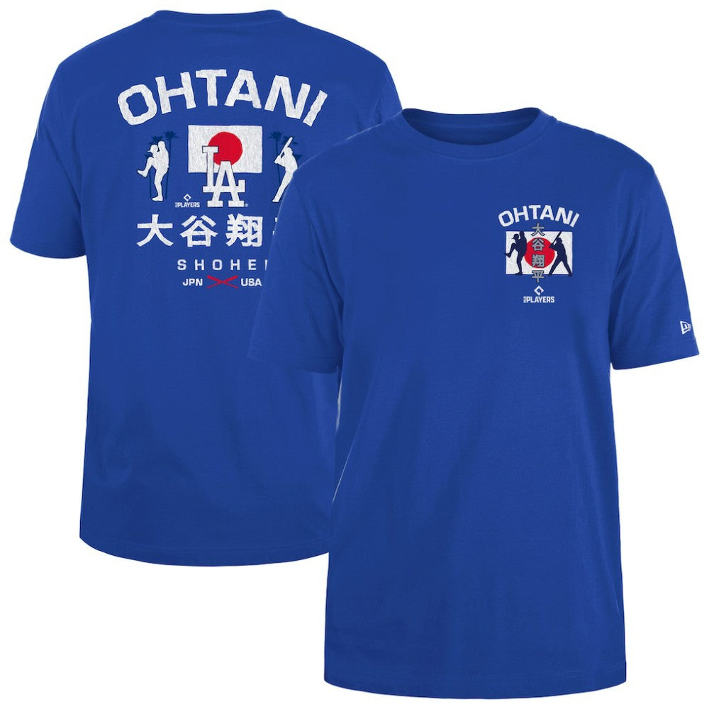 Shohei Ohtani Los Angeles Dodgers Japan Flag T-Shirt Royal